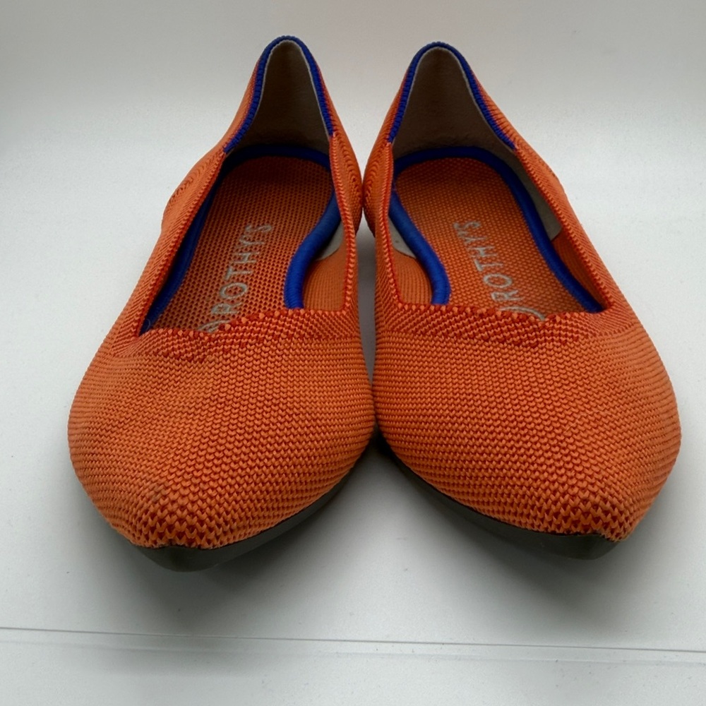 Rothy's Vibrant Orange Flats - Picture 3 of 11